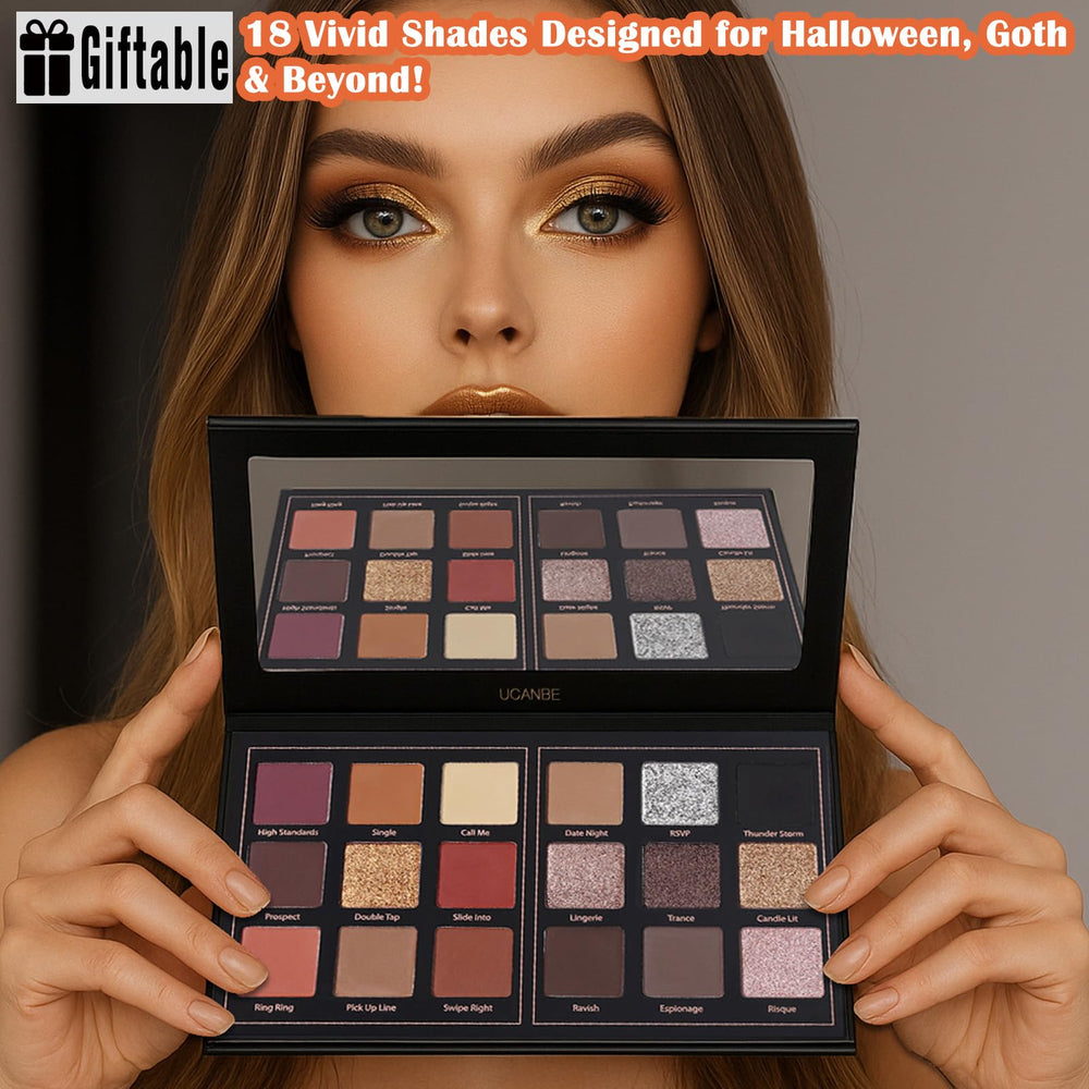 UCANBE Seductress powder pan close-up showing creamy texture and blendability