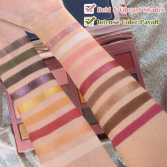 UCANBE shimmer texture close-up highlighting reflective pigments and smooth application