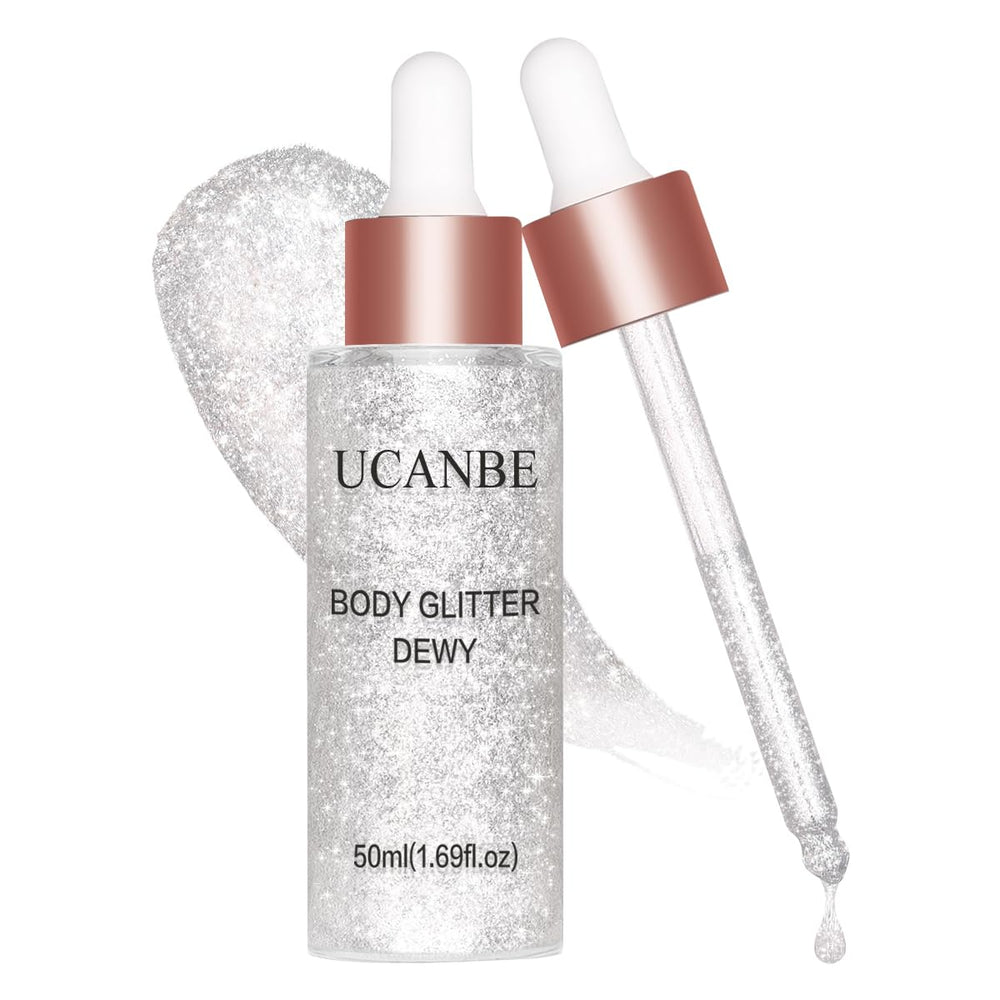 UCANBE bottle front packaging showing shade and shimmer for instant glow