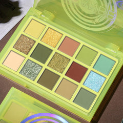 UCANBE palette next to smartphone showing compact size and on-the-go portability