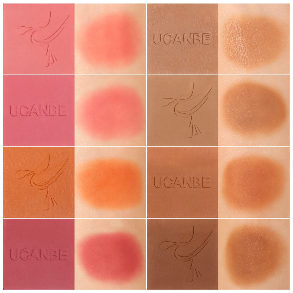 UCANBE palette held in hand showing compact travel-friendly size and portability
