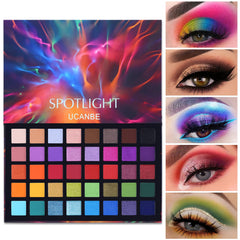 UCANBE open palette front view shows 40 shades for versatile looks