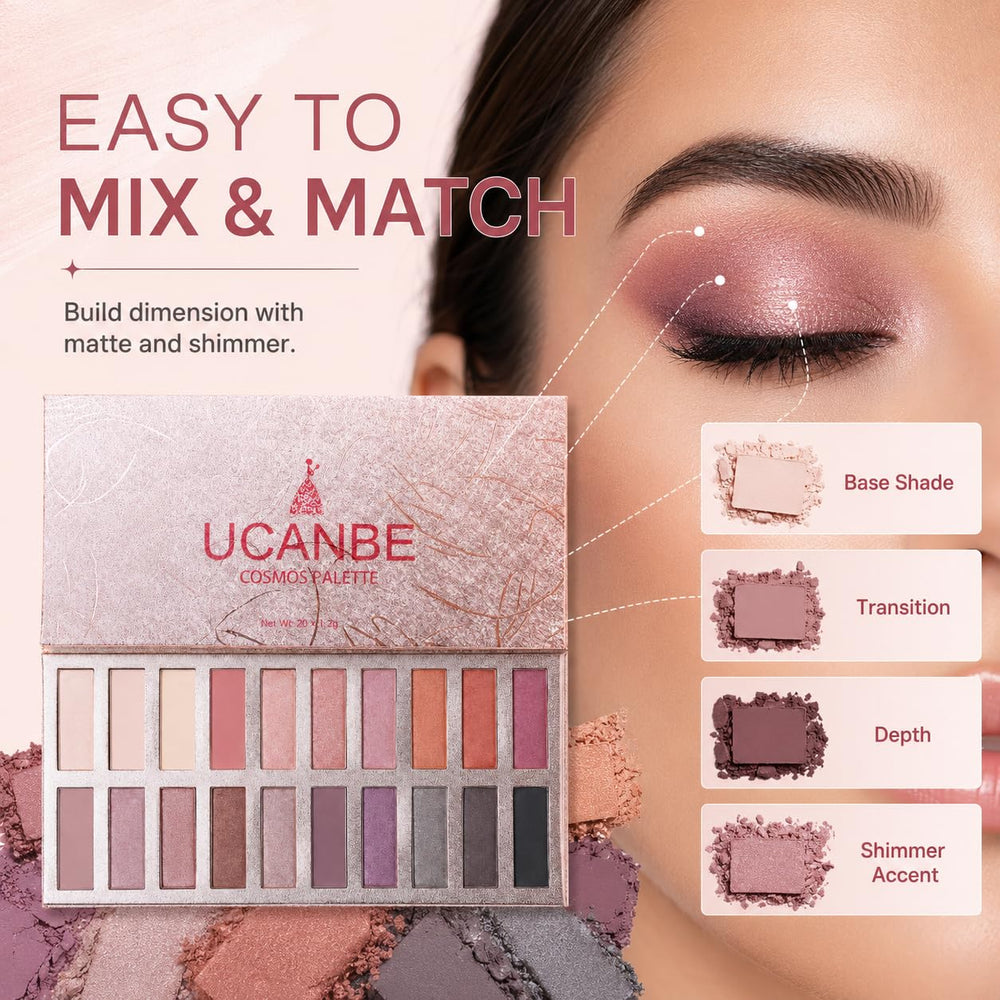 UCANBE close-up texture shot highlighting smooth, blendable powder finish