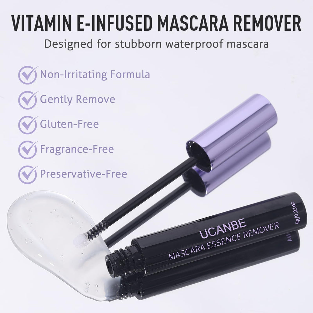 UCANBE oily texture drop demonstrating gentle dissolve of waterproof makeup