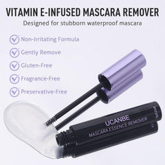 UCANBE oily texture drop demonstrating gentle dissolve of waterproof makeup