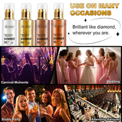 UCANBEMAKEUP shimmer oil blended into foundation showing customizable luminosity