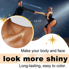 UCANBEMAKEUP shimmer oil mixed with foundation for all-over glow