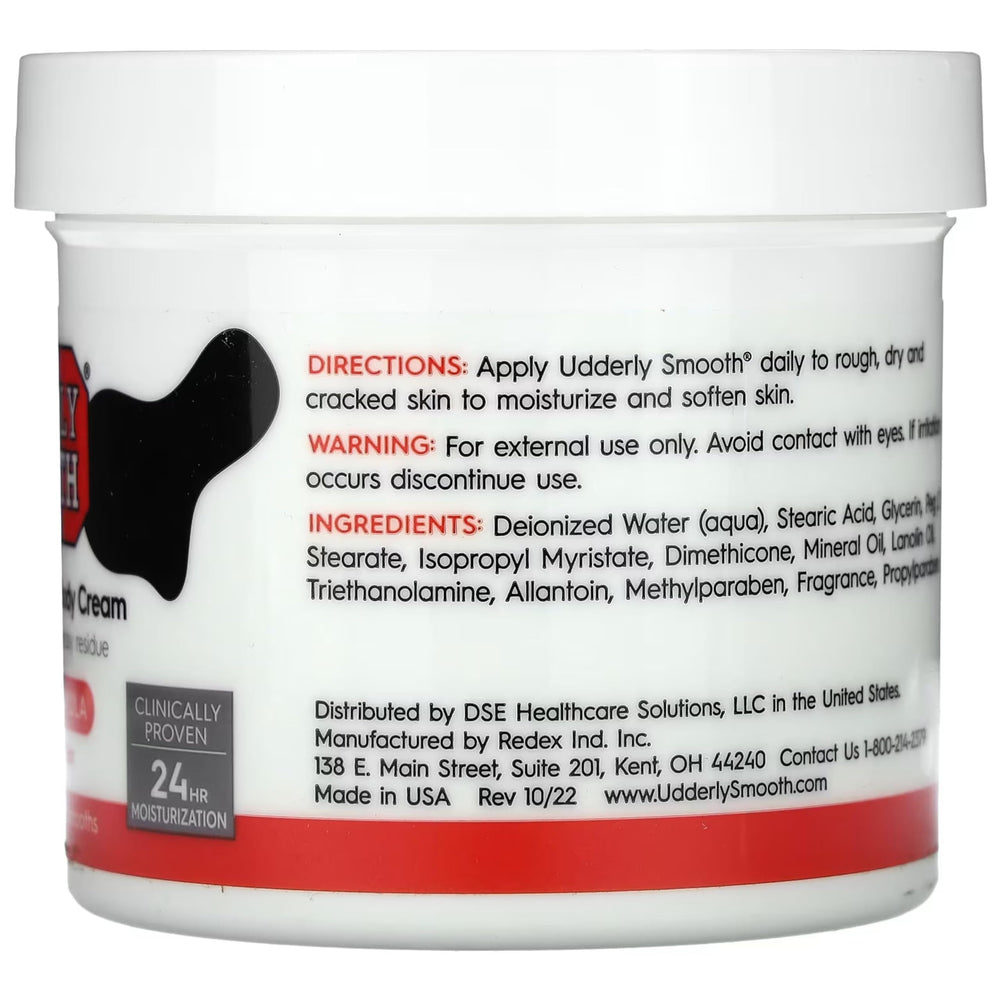 Smoothing Udderly Smooth on elbows and knees to reduce roughness