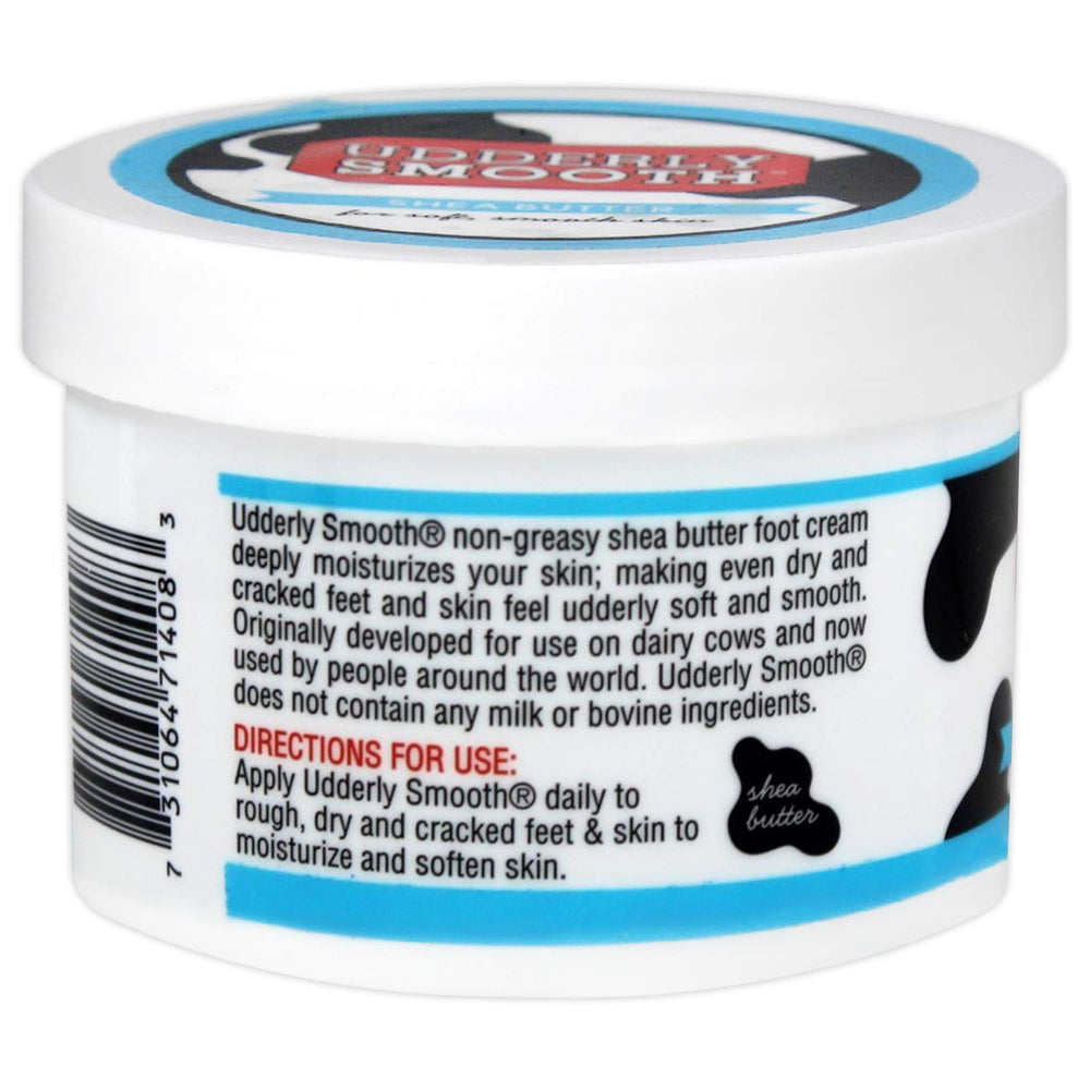 UDDERLY SMOOTH shea butter ingredient scoop highlighting nourishing emollients