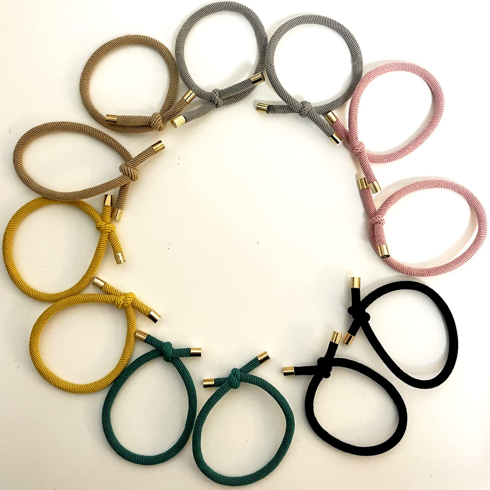 UDeBe hair tie in a ponytail demonstrating no-slip benefit during activity