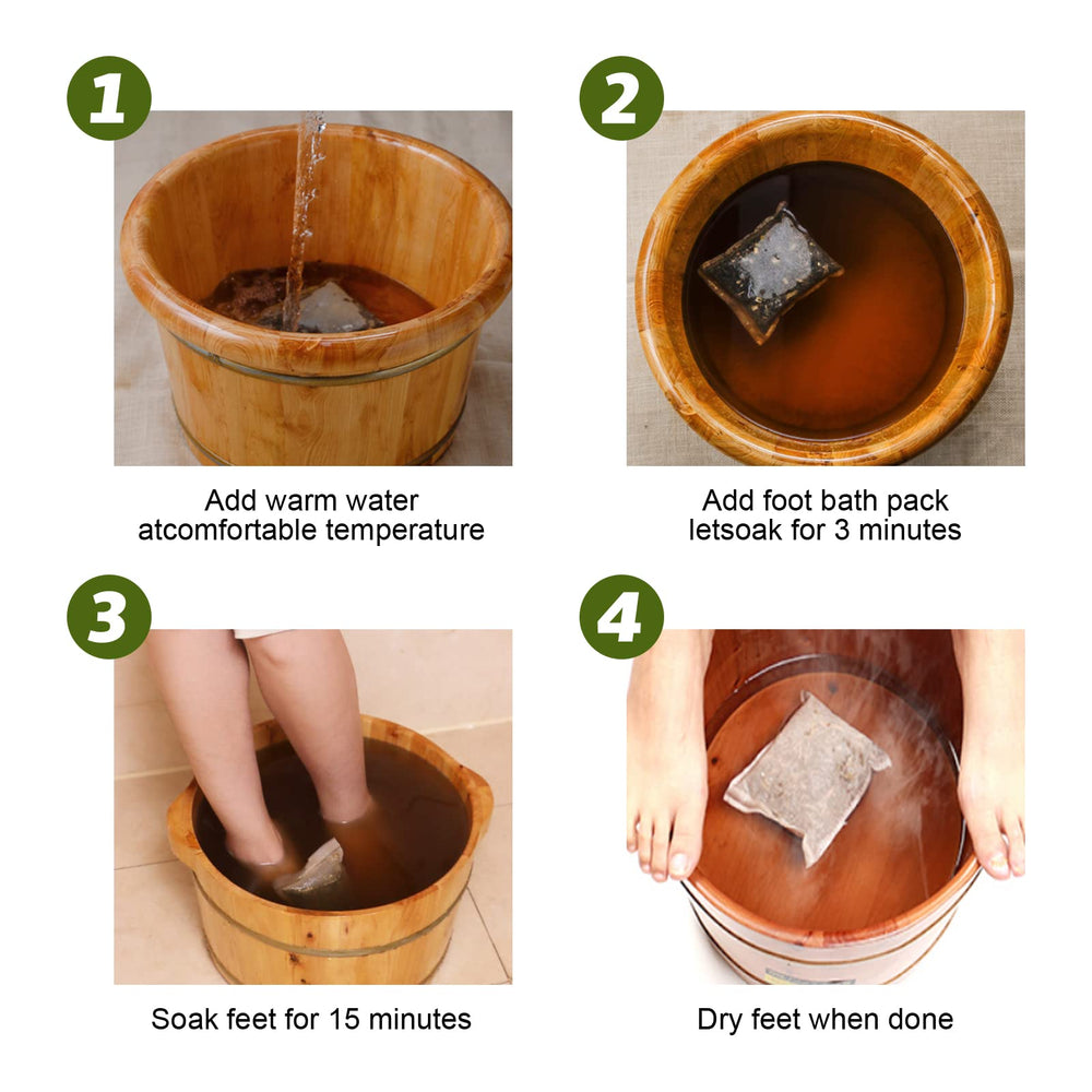 UDOIT feet soaking in warm water conveying relaxation and muscle relief