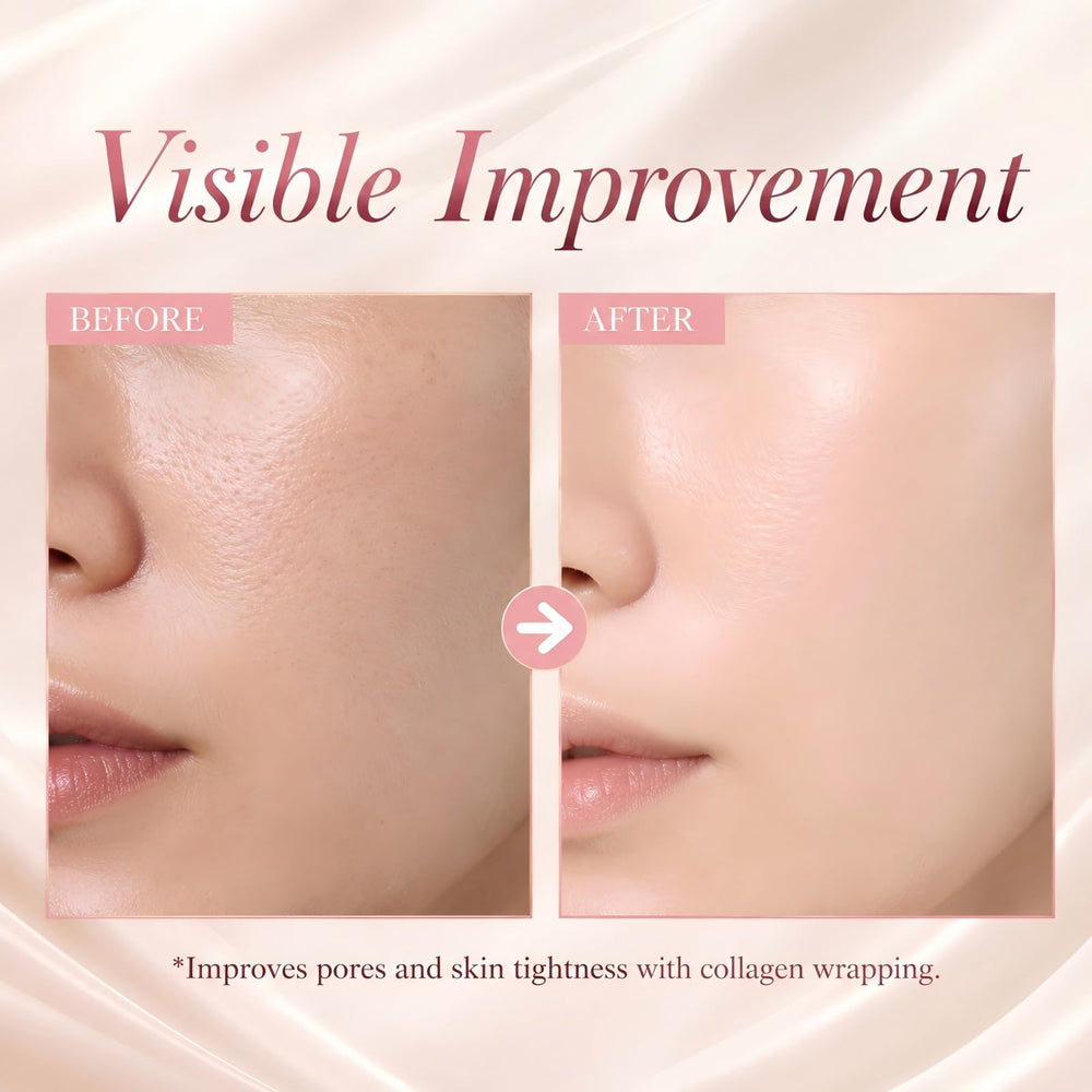 UFNA mask left on model overnight to hydrate and firm skin while sleeping