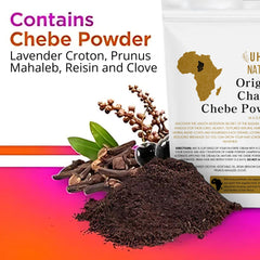 Uhuru Naturals ChadianChebe mixed paste texture demonstrating spreadable moisturizing effect