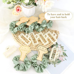 Uintoon full set flatlay showing scrunchies and clips for coordinated styling