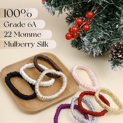 Uisgong stretched scrunchie showing elastic core durability and secure hold
