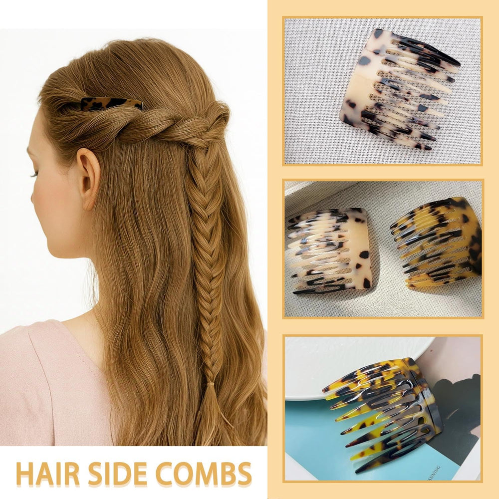 UKSKS leopard print comb, bold pattern adds fashionable accent
