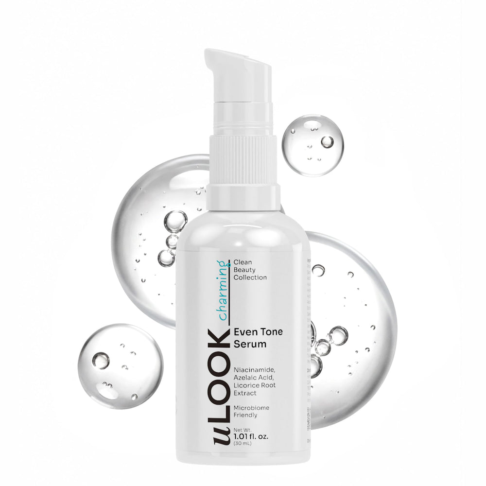 uLOOK front bottle showing clean design and compact 30 mL size