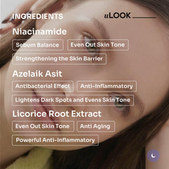 uLOOK serum being dispensed onto hand for easy application benefit