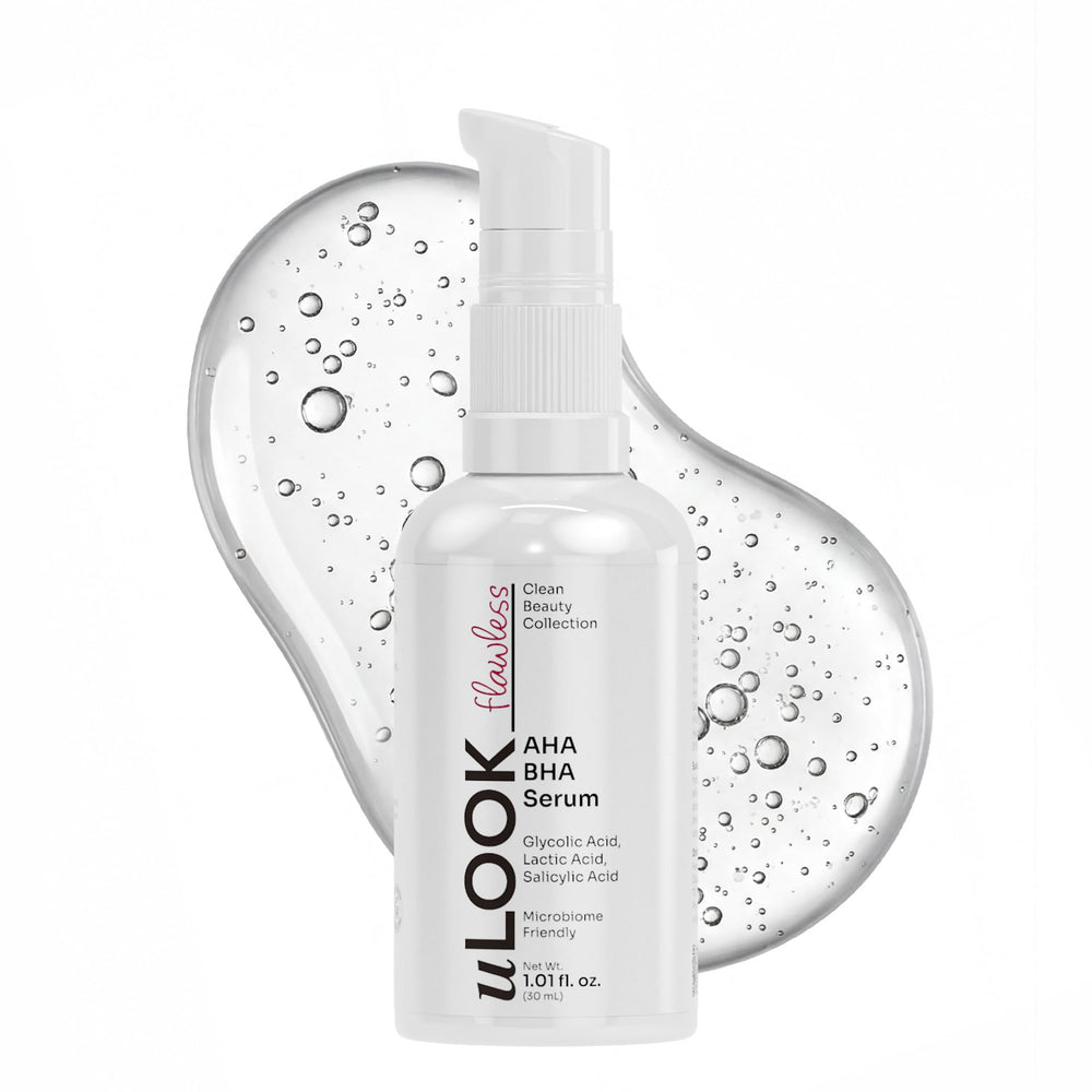 uLOOK front bottle and box showing clean packaging and key benefits