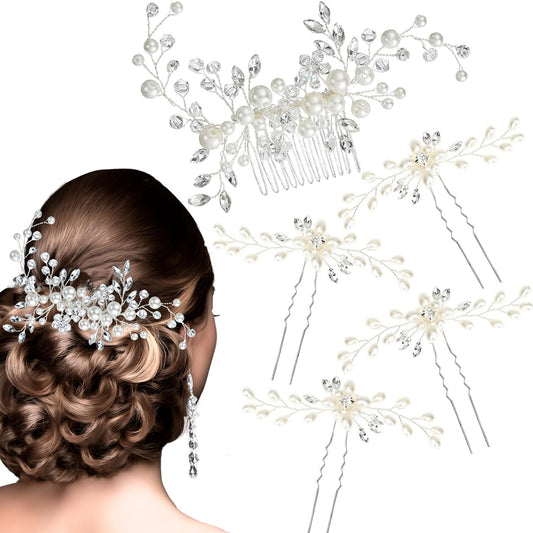 ULTIMUTE front view of comb and pins showing set and packaging for immediate styling