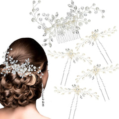 ULTIMUTE front view of comb and pins showing set and packaging for immediate styling