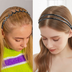 ULTIMUTE headband beside a ruler illustrating flexible size and universal fit benefit