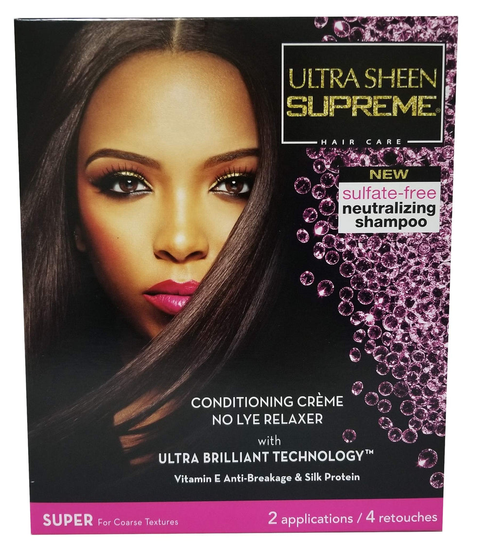 Ultra Sheen front packaging showing kit contents and clear labeling for safe use