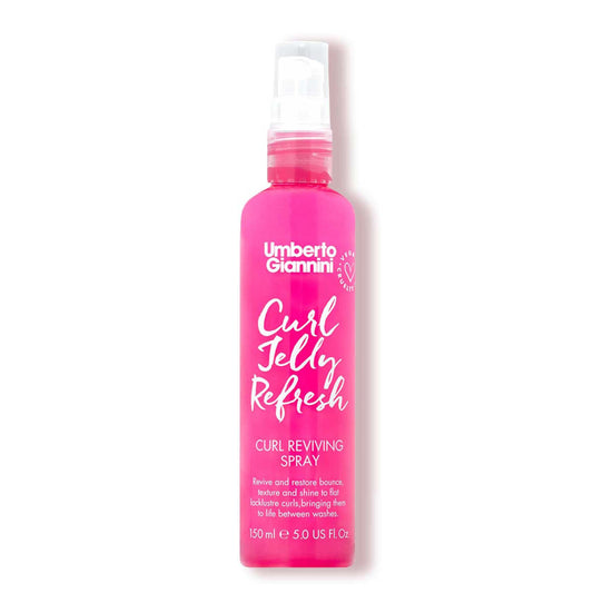 Umberto Giannini bottle front showing packaging and curl refresher benefit