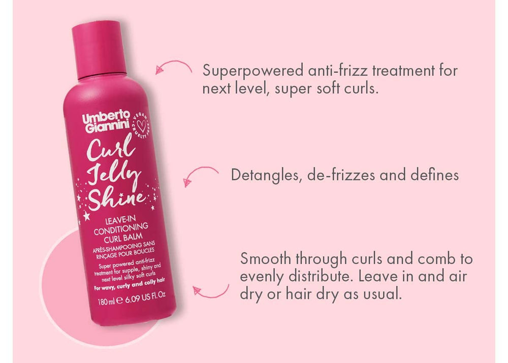 Umberto Giannini close-up texture of curl jelly showing lightweight slip benefit