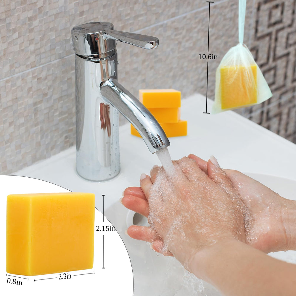 Umpeimvon soap in shower lifestyle scene showing calming, hydrating routine
