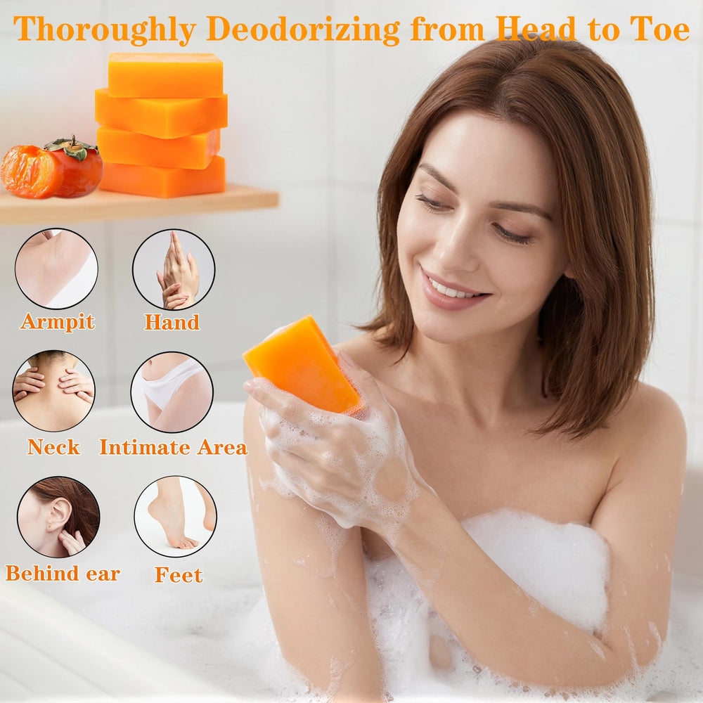 Umpeimvon natural ingredients display with persimmon and green tea benefits