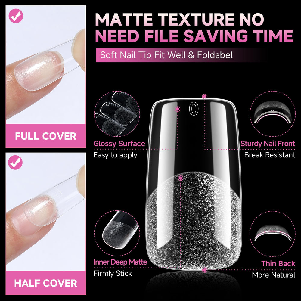UNA GELLA twelve sizes arranged in tray displaying fit options for each nail