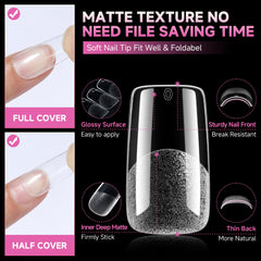 UNA GELLA twelve sizes arranged in tray displaying fit options for each nail
