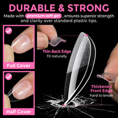 UNA GELLA twelve sizes pre-numbered on tips for easy matching and selection