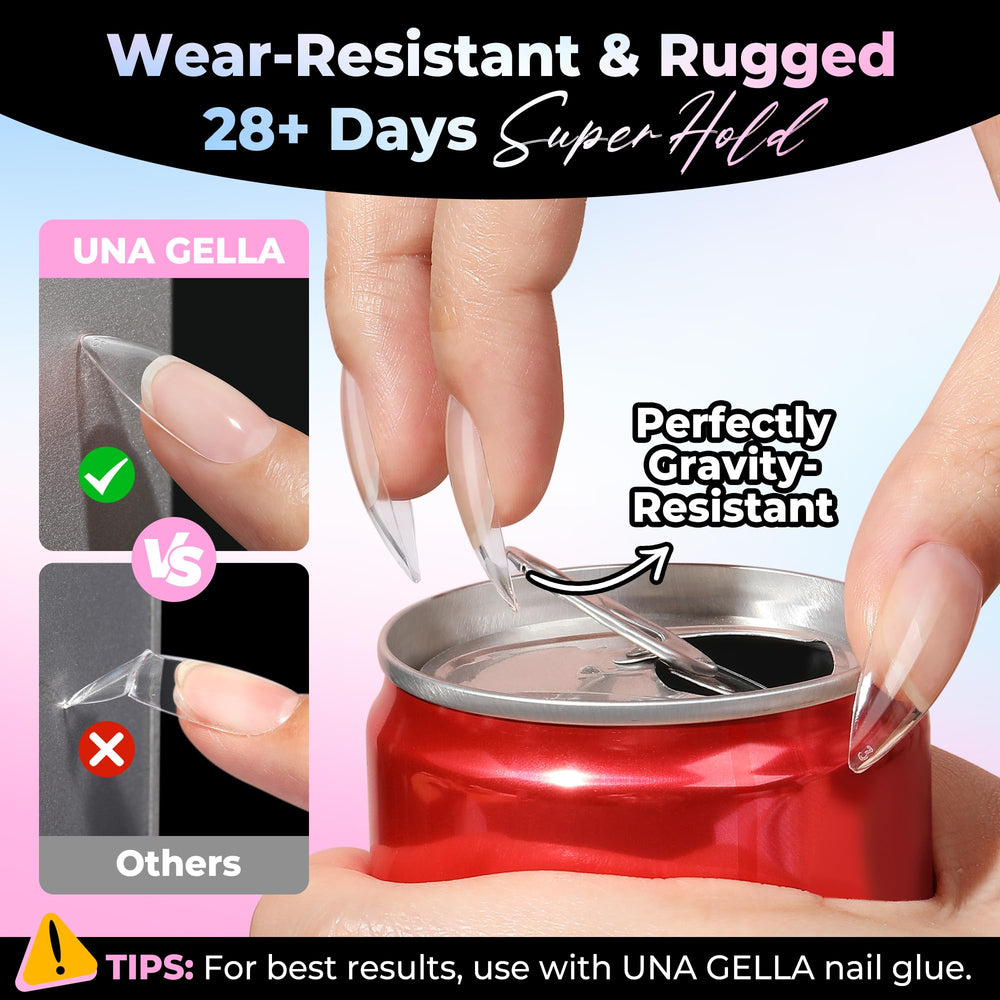 UNA GELLA spread of 300 pieces displaying all 15 sizes for perfect fit