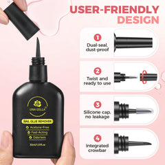 UNA GELLA next to coin for 30ML size scale and travel convenience