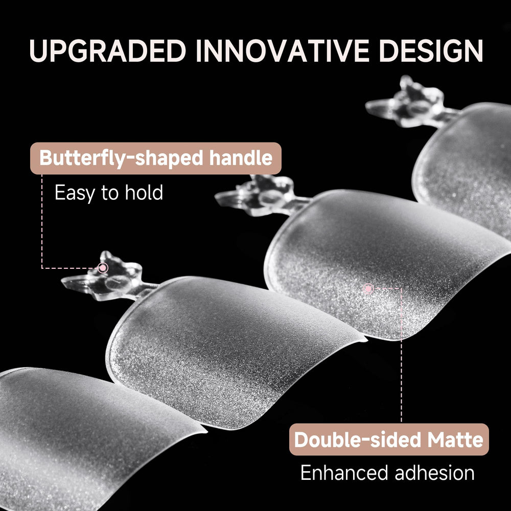 UNA GELLA butterfly-handle used during application for easier placement