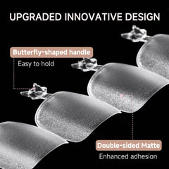 UNA GELLA butterfly-handle used during application for easier placement