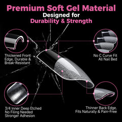 UNA GELLA applied on natural nails showing full-cover fit and salon finish