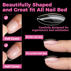 UNA GELLA crystal-clear finish ready for polish and true color payoff