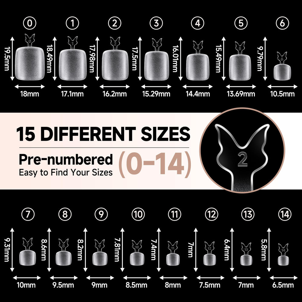UNA GELLA clear toe tips prepared for polish and customization benefit