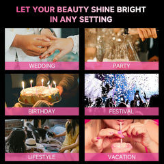 UNA GELLA clear tip transparency highlighting color visibility