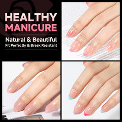 UNA GELLA close-up inner matte texture illustrating improved adhesion for glue and gel
