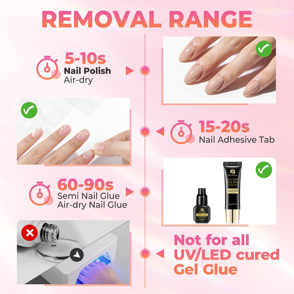 UNA GELLA crystal stick close-up for safe lifting and gentle nail protection