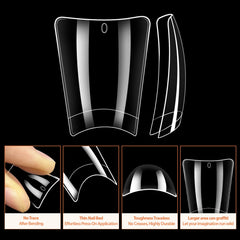 UNA GELLA pre-numbered tips detail for efficient size matching and salon speed