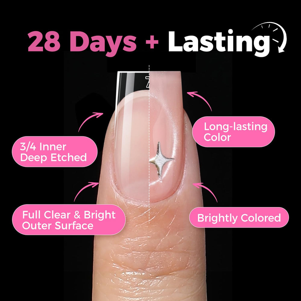 UNA GELLA edge and cuticle detail showing thin back edge for comfortable fit