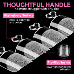 UNA GELLA reinforced free edge close-up protecting against breaks