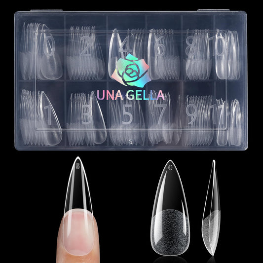 UNA GELLA front box showing 120pcs and organized sizes for quick selection