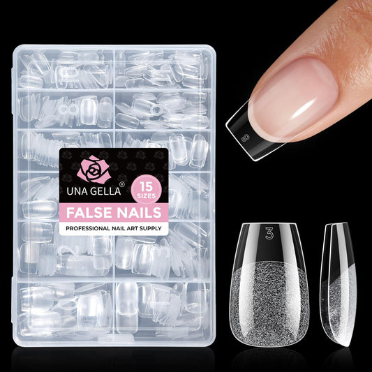 UNA GELLA front packaging showing 300pcs and 15 sizes for easy selection