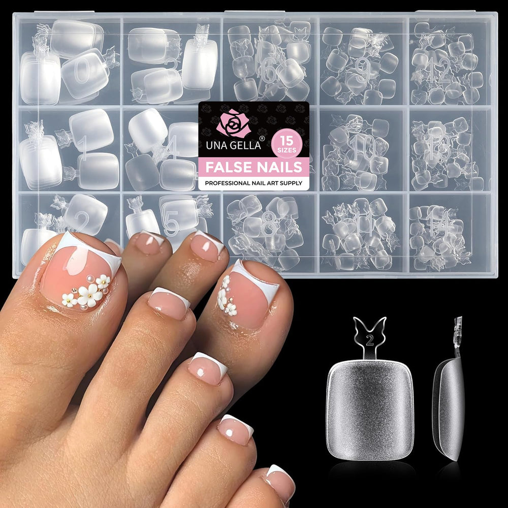 UNA GELLA front packaging showing complete 312-piece kit and benefits